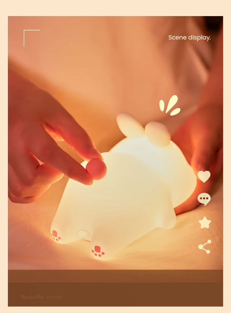 Big Face Rabbit Night Light