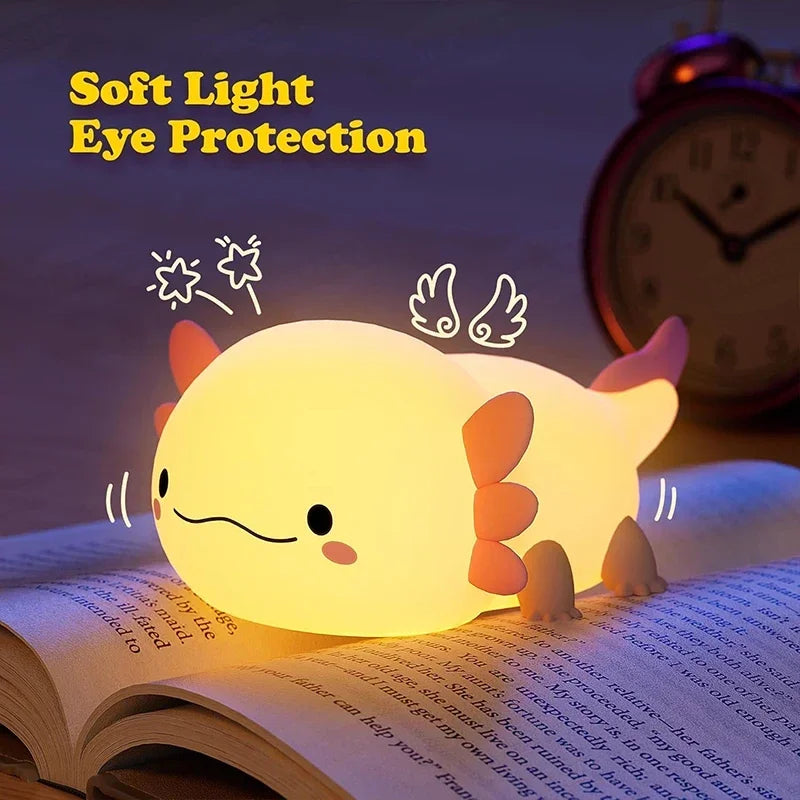 Cute Axolotl Night Light