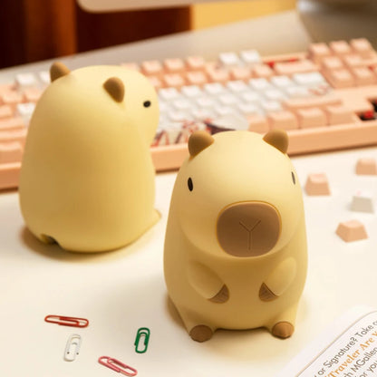 Cute cartoon Capybara silicone night light