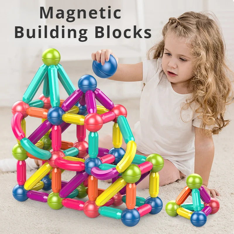 Magnetic Builder Blocks for Kids