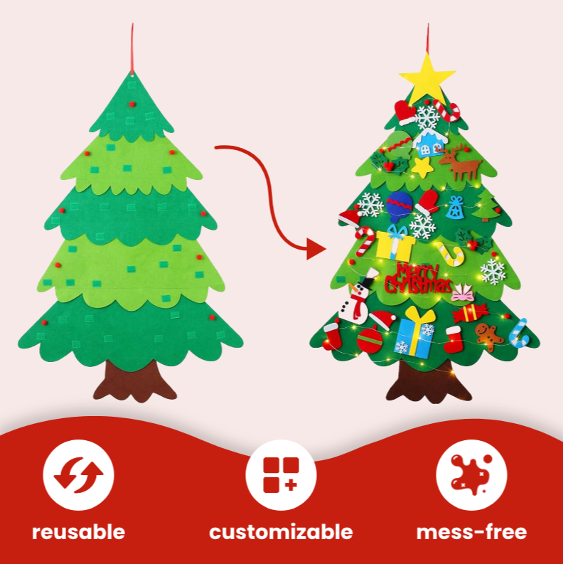 "Soft & Safe Felt Christmas Tree"