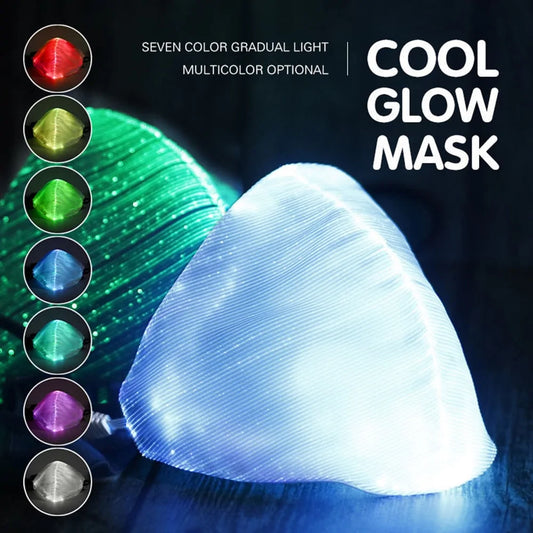 LED Flashing Mask Colorful Luminous Light